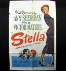 Stella Film Poster Original Vtg Movie Ann Sheridan 1950