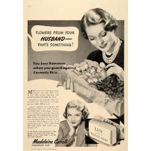  1937 Ad Lux Toilet Soap Madeleine Carroll Paramount 