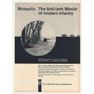   Contraves Mosquito Anti Tank Missile Print Ad (46650)