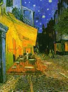 VINCENT VAN GOGH Cafe Terrace at Night Giclee Painting Repro CANVAS 