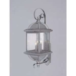 Light Wall Lantern Antique Pewter Finish on Cast Aluminum with Clear 
