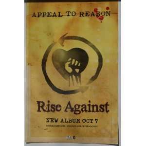  RISE AGAINST Appeal To Reason 2008 POSTER 17x11