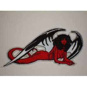  DEVIL WOMAN Embroidered Patch 2 1/4 X 4 3/4 Arts 