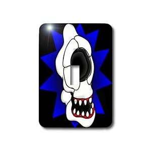   cyclops skull 2 on black   Light Switch Covers   single toggle switch