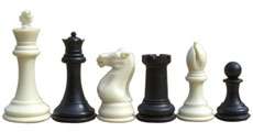 Complete set of 34 chess pieces (32 standard and it includes 2 extra 