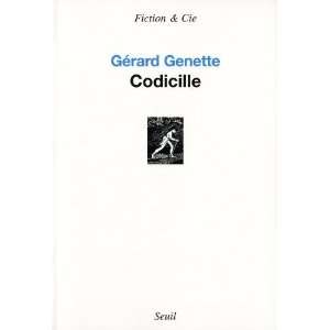  Codicille Gérard Genette Books