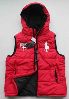 star New Mens SUISSE Down Vest Jacket With Hood MP 04 Red 