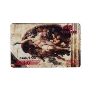   Card $6. Michelangelo (Sistine Chapel) Masterpiece Painting of God