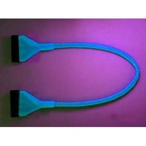    UV Reactive Blue 18inch Floppy Disk Drive Round Cable Electronics