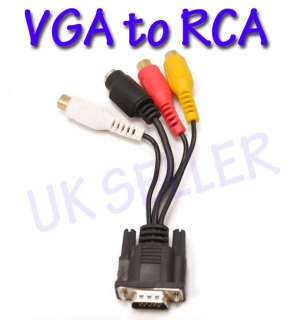   Lead for Video or RCA (Yellow(Video), Red, or White (Audio)) Leads