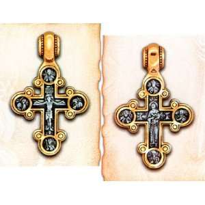  Sterling Silver & Gilt, Orthodox Cross 