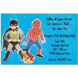  Super Friends Party Invitations Toys & Games