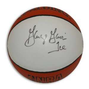  Autographed George Gervin Mini Basketball Inscribed Ice 
