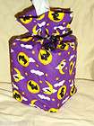 HALLOWEEN BATS STARS CLOUDS MOON FABRIC TISSUE COVER or fabric gift bg