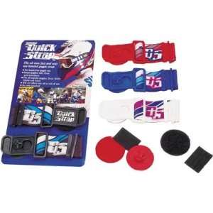   Quick Strap Goggle Mounting System Blue/Grey   QS 40 Automotive