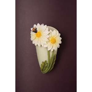com Daisy & Bee Miniature Wall Vase Hand Painted Magnet Ibis & Orchid 