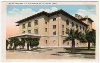 Postcard City Auditorium at Galveston, Texas  