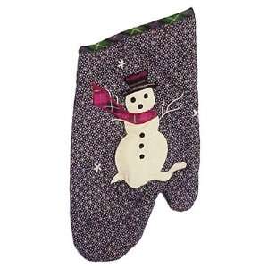   Christmas Theme Christmas Snowman Oven Mitt 7x12