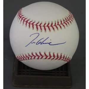  Tom Glavine Autographed/Hand Signed Rawlings MLB Baseball 