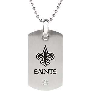    NFL New Orleans Saints Logo Dog Tag Pendant w/chain Jewelry