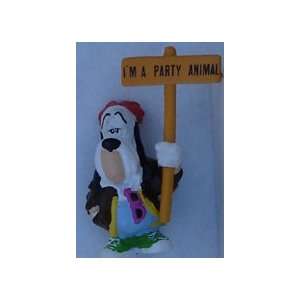  Droopy Dog PVC By Applause 1990 With Sign & Blue Pants 