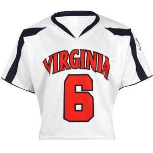 Virginia Cavaliers #6 White Replica Lacrosse Jersey 