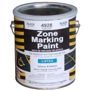   RAE 4928 01 Black Latex Zone Marking Paint 1 Gallon