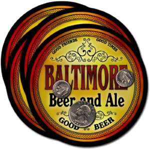  Baltimore , CO Beer & Ale Coasters   4pk 