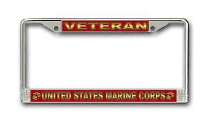 Veteran United States Marine Corps License Plate Frame  