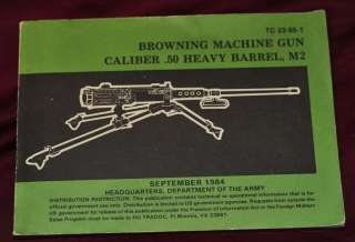Different Original US Army Field Manuals Browning M2 Machine Gun .50 