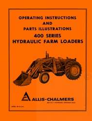 ALLIS CHALMERS D14 D15 D17 WD45 Loader Operators Manual  