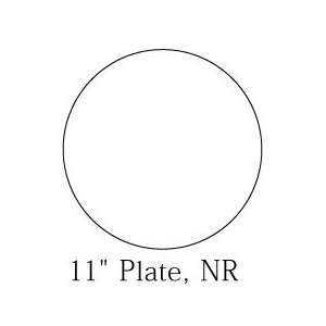  Syracuse Prism 11 Plate No Rim   White