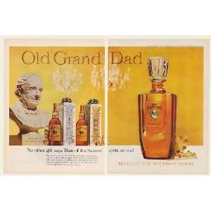   Bourbon Gift Decanter Packages 2 Page Print Ad (50675)