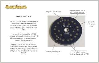 LEDs can be soldered on the PCB vertically to get a intensive light 