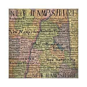   United States Collection   New Hampshire   12 x 12 Paper   Map Arts
