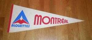 1970s Montreal Alouettes pennant felt old logo CFL  