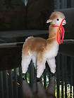 Brand new Alpaca Wool Llama Figure   stuffed animal   PERU   8 9 Inch 