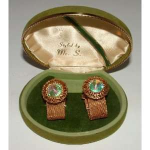  Vintage Aurora Borealis Styled By Mr. S. Cufflinks 