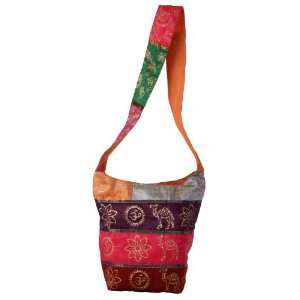 Rajasthani Cloth Bag with Om & Camel Design with Multicolor   Rh