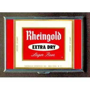  RHEINGOLD EXTRA DRY LAGER BEER CREDIT CARD CASE WALLET 