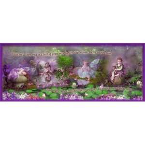   Fairy In A Field   Artist Lisa Jane  Poster Size 20 X 8 Home