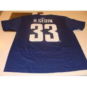  Vancouver Canucks Henrik Sedin Name Number T Shirt L   Men 