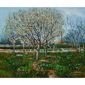 Van Gogh Paintings Orchard in Blossom (Plum Trees)