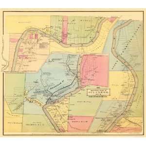  OIL CREEK PENNSYLVANIA NO. 4 TOWNSHIP LANDOWNER MAP BY 