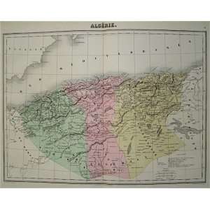  Vuillemin Map of Algeria (1880)