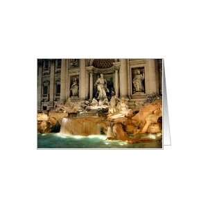 Trevi Fountain, Rome, Italy Card