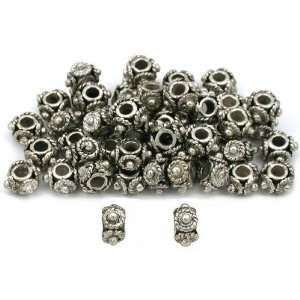  Spacer Bali Beads Antique Silver Plated Parts Approx 50 
