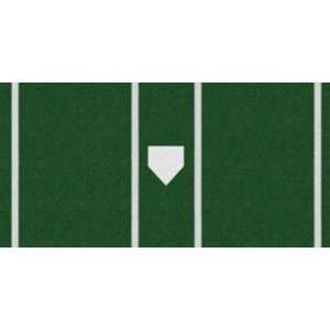  6 ft. Pro Baseball Turf Home Plate Mat in Green Sports 