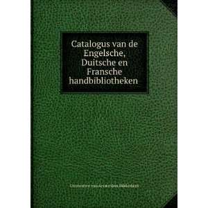   handbibliotheken . Universiteit van Amsterdam Bibliotheek Books