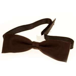  Designer brown color polyester bow tie for child 